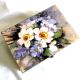 cutie lemn cu model floral 