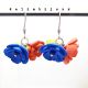 Cercei handmade - flori - Tricolorul Romaniei cod