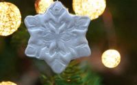 Ornament brad fulg de nea