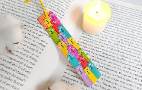 Semn de carte pisici multicolore