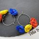 Cercei handmade - flori - Tricolorul Romaniei cod