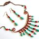 set howlite rosu.turcoaz si cristale
