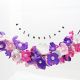 Colier handmade statement cu flori multicolore co
