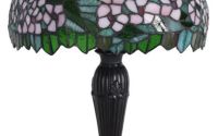 Lampa de masa Tiffany cu abajur floral