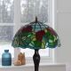 Lampa de masa Tiffany cu abajur floral