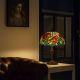 Lampa de masa Tiffany cu abajur floral