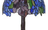 Lampa de masa Tiffany cu abajur floral
