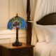Lampa de masa Tiffany cu abajur floral