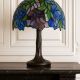 Lampa de masa Tiffany cu abajur floral