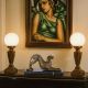 Pantera-statueta Art Deco din bronz 