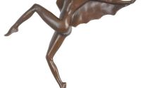 Dansatoare liliac-statueta Art Deco din bronz