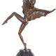 Dansatoare liliac-statueta Art Deco din bronz