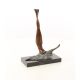 Camuflaj- statueta nud din bronz pe soclu marmura