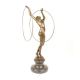 Dansatoare de hulahop - statueta din bronz