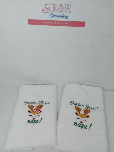 Set Prosoape Personalizate pentru Nai 50x100 cm