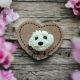 Brosa Catel Bichon Alb Fosforescent