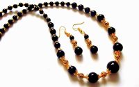 Set onix si roca vulcanica aurie 