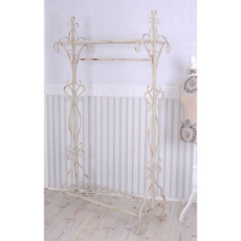 Cuier mare din fier forjat Antik White