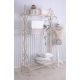 Cuier mare din fier forjat Antik White