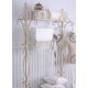 Cuier mare din fier forjat Antik White