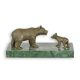 Ursoaica cu puiul sau-statueta din bronz