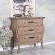 Comoda Shabby Chic din lemn masiv maro