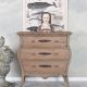 Comoda Shabby Chic din lemn masiv maro