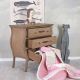 Comoda Shabby Chic din lemn masiv maro