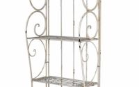 Raft Shabby Chic din fier forjat alb