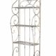Raft Shabby Chic din fier forjat alb