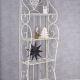 Raft Shabby Chic din fier forjat alb