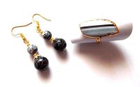 Set inel si cercei cu agate 