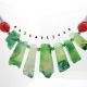 Colier statement cu agate naturale i mrgele de s