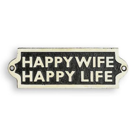 Placheta decorativa "Happy Wife"Placheta decorativ