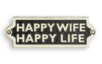 Placheta decorativa "Happy Wife"Placheta decorativ