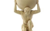 Atlas-statueta din rasini speciale