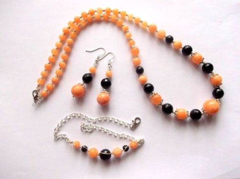 set cu aventurin si onix
