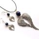 Set aripi ingerasi cu lapis lazuli 