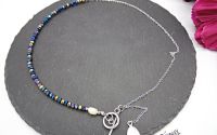 Colier handmade versatil - cristale electroplacate