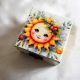 cutie lemn decorata 