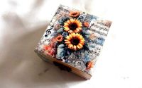 cutie lemn decorata 