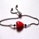 bratara cu howlite rosu