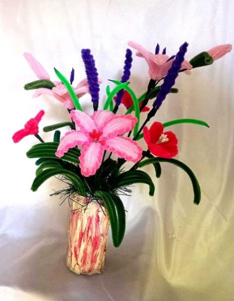 aranjament floral cu flori