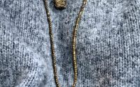 Colier Lung Hematite cu Inima