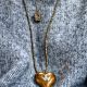Colier Lung Hematite cu Inima