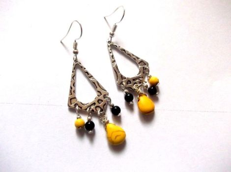 cercei howlite si onix 