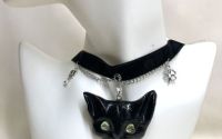 Choker cu pandantiv pisica  