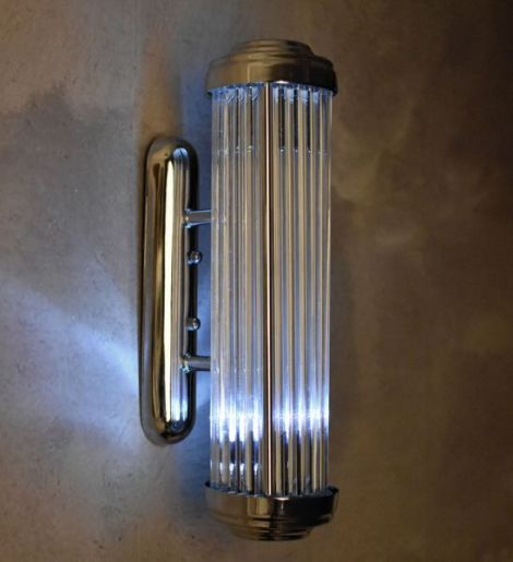 Lampa perete Art Deco argintie