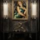 Lampa perete Art Deco argintie