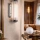 Lampa perete Art Deco argintie